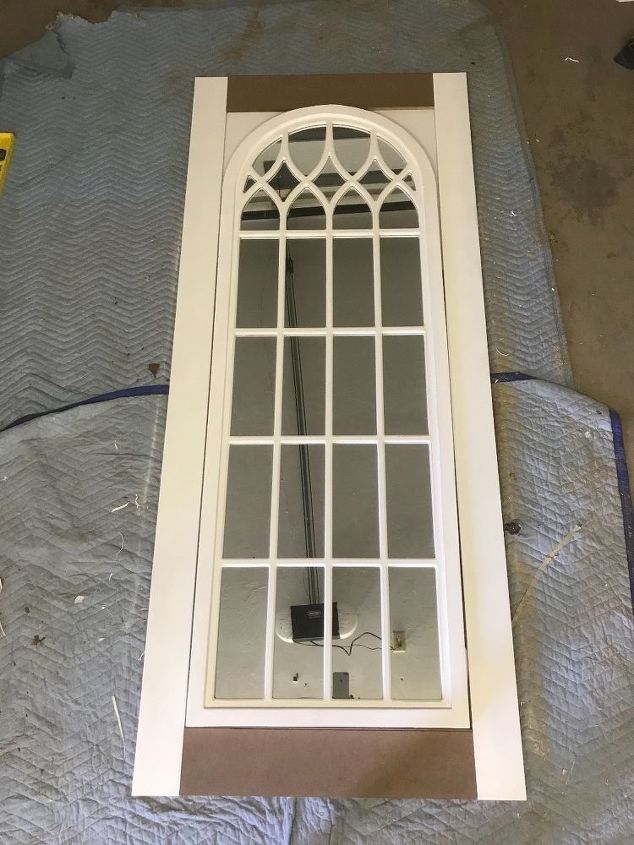 cathedral mirror barn door joanna gaines inspired