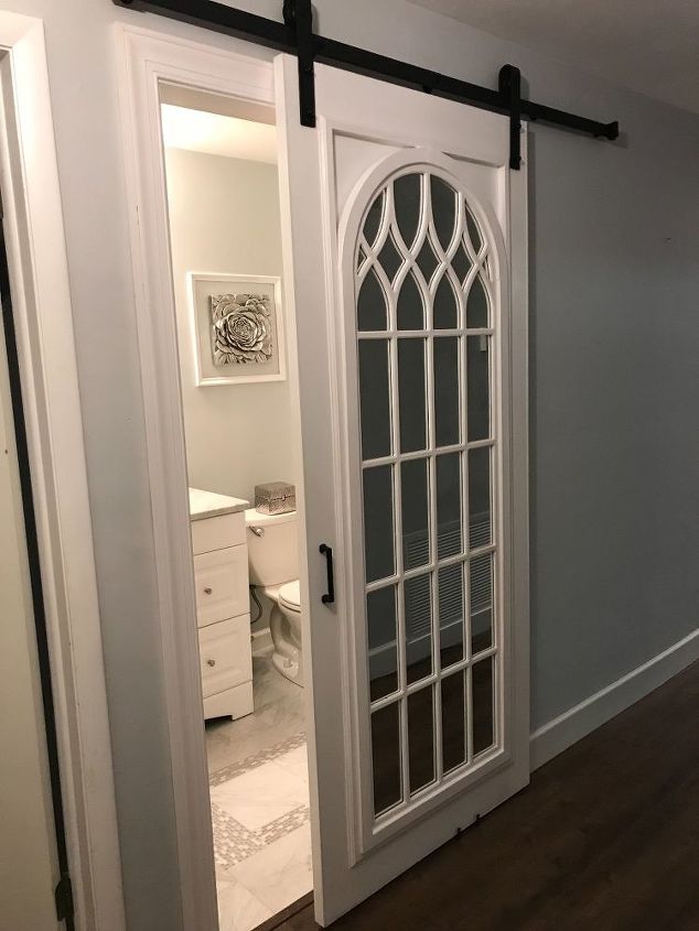 cathedral mirror barn door joanna gaines inspired