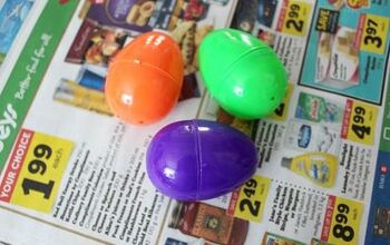 Topiario de huevos de Pascua por menos de un dólar
