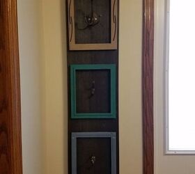 wall coat rack from dumpster wood