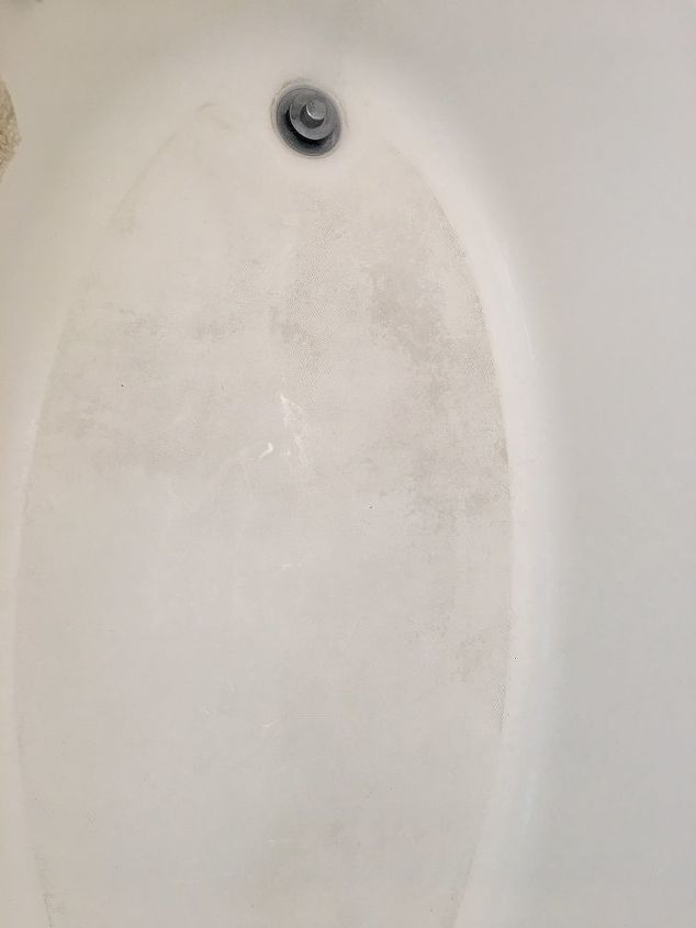q how can i bring the bottom of my bathtub back to not having the dark s