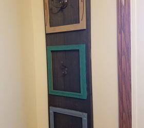 wall coat rack from dumpster wood