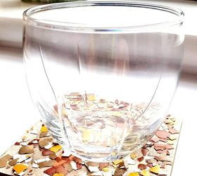 Cracked Eggshells Craft Idea- a Mosaic Coaster.
