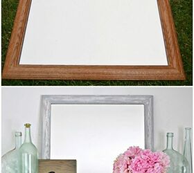 how to make an old mirror farmhouse chic