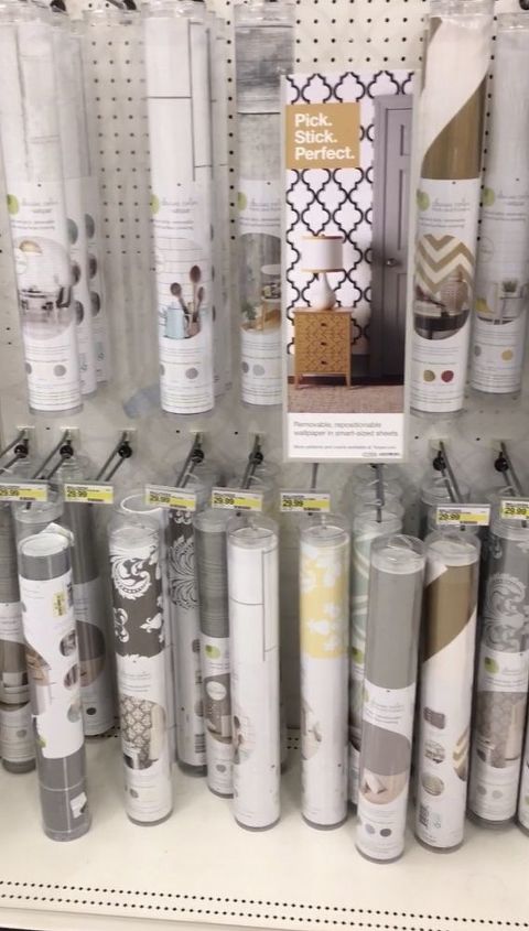 peel and stick wallpaper makeover