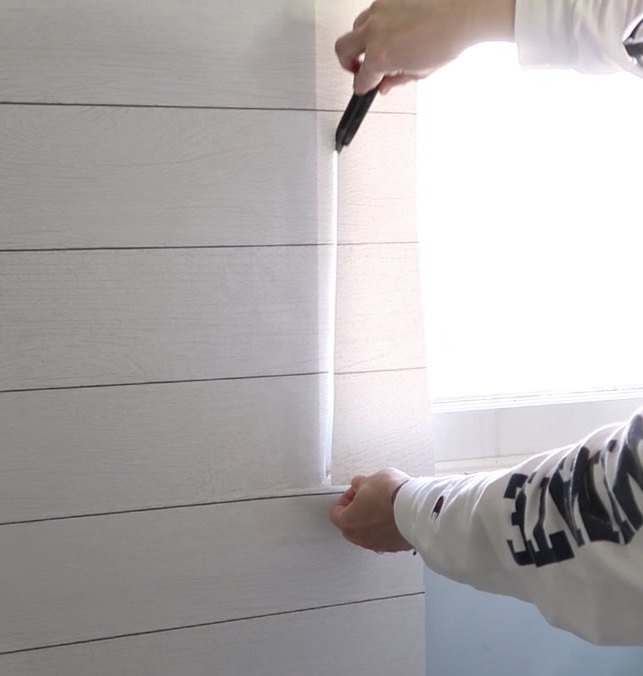 peel and stick wallpaper makeover