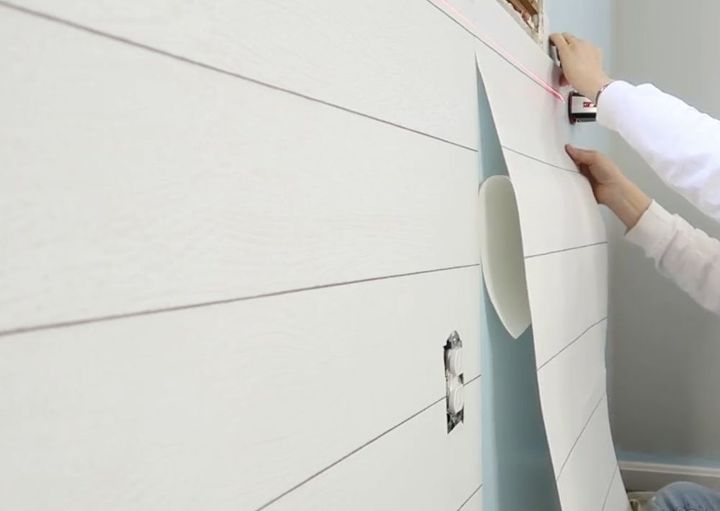 peel and stick wallpaper makeover