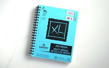 Cubierta de cuaderno de dibujo de técnica mixta