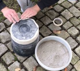 super easy concrete bowl diy, prepare inner mold