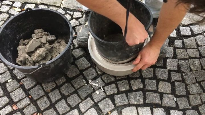 super easy concrete bowl diy, remove mold