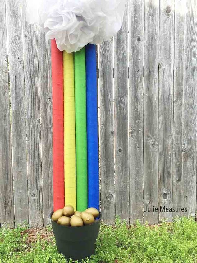 14 creative ways to transform pool noodles into something new, Transform Them Into A Rainbow