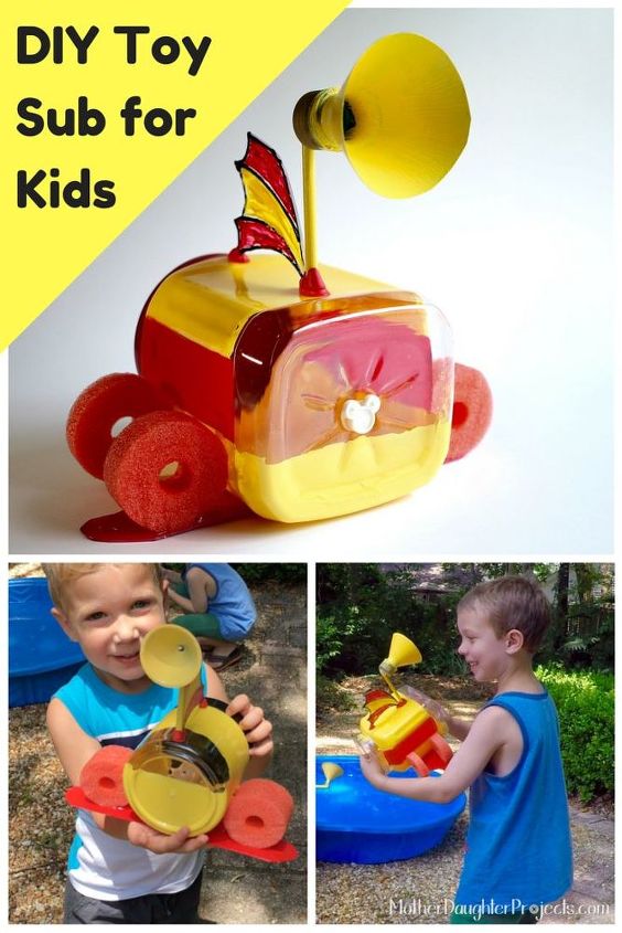 14 creative ways to transform pool noodles into something new, Build A Floating Submarine For Your Child