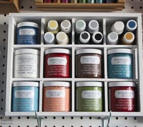 you ll want to start organizing when you see these clever ideas, Chalky Finish Paint Organizer