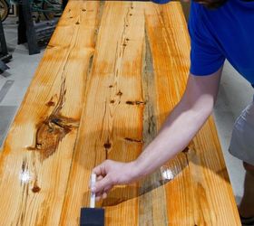 how to make a rustic farmhouse table epoxy resin glow table