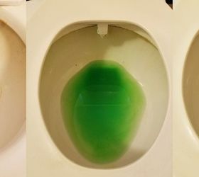 dye your easter eggs and then spring clean the house, Add to the Toilet