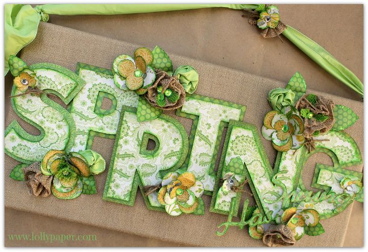 25 ideas de decoracin que darn un toque primaveral a tu hogar, La primavera ha brotado Decoraci n de pared de arpillera