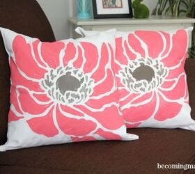 s 25 small decor ideas that will add some spring to your home, Stenciled Accent Pillows
