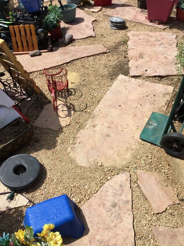 q what would be the best way to fix my flagstone mess economically