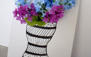 DIY 3-D Floral Canvas