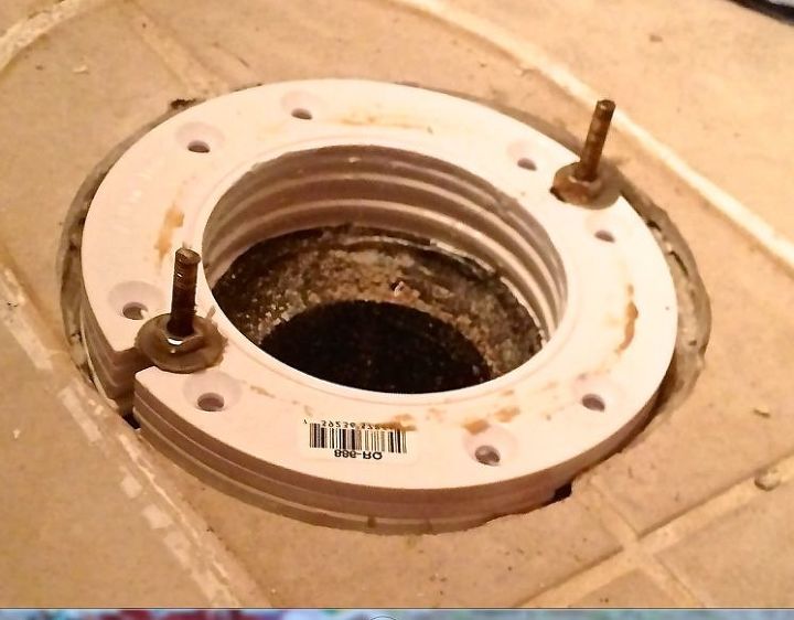 diy how to fix a cast iron toilet flange