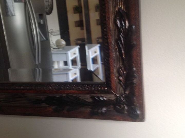q i have a big wall mirror i would like to put on a plain wood border