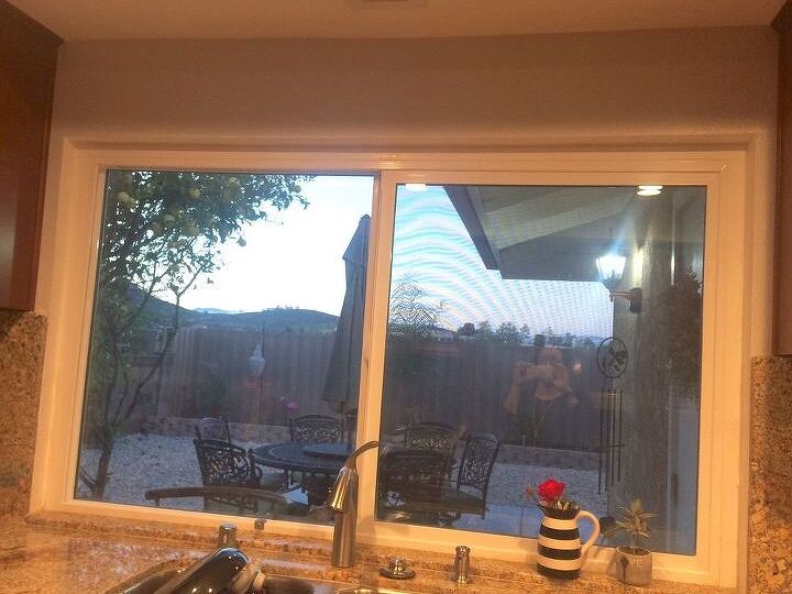 q how can i make my kitchen window look finished