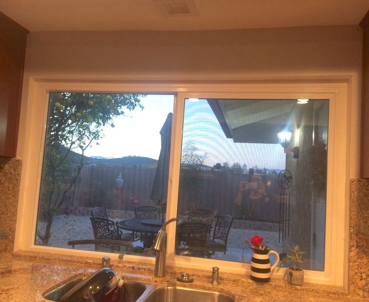 q how can i make my kitchen window look finished