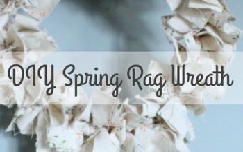 An “easy as Pie” DIY Rag Wreath for Spring!