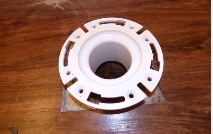 diy how to fix a cast iron toilet flange