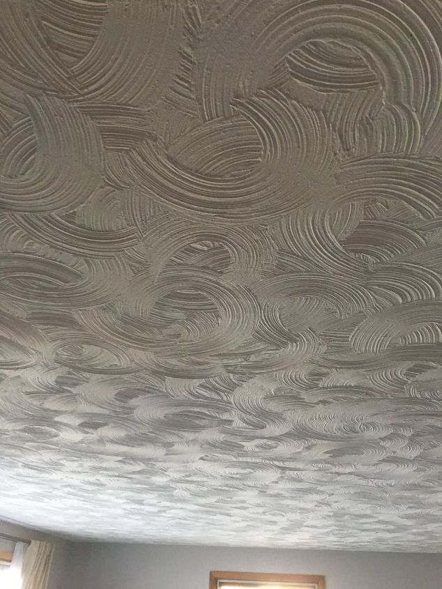 How To Get Rid Of Swirl Ceiling Hometalk, How To Remove A Swirl Textured Ceiling