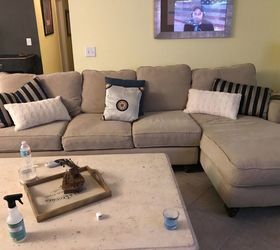 2 00 coffee table turned plush ottoman, New comfy but lonely couch