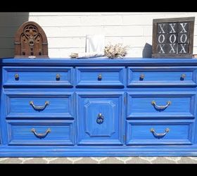 Dresser Re-Do With Cobalt Blue by Dixie Belle Paint