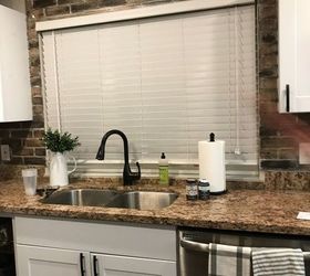 s the 12 most popular backsplash makeovers people are doing now, Faux Brick Cost 60 Time Spent 1 day
