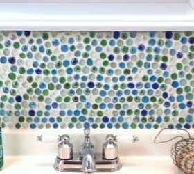 s the 12 most popular backsplash makeovers people are doing now, Glass Gems Materials Cost 6