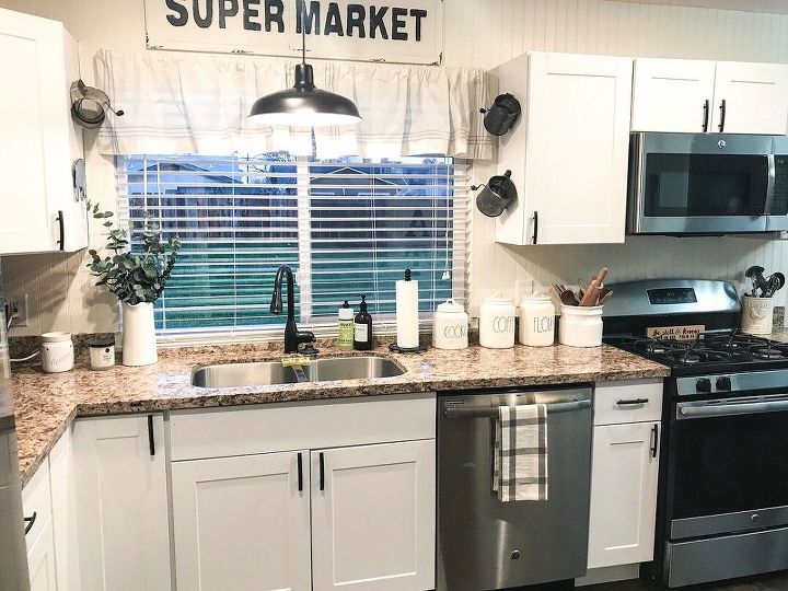 installing beadboard as backsplash and kitchen makeover for 100