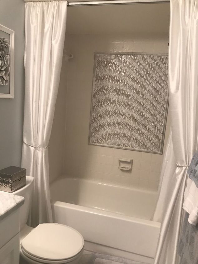 new life to old bathtub surround tile over tile yes you can