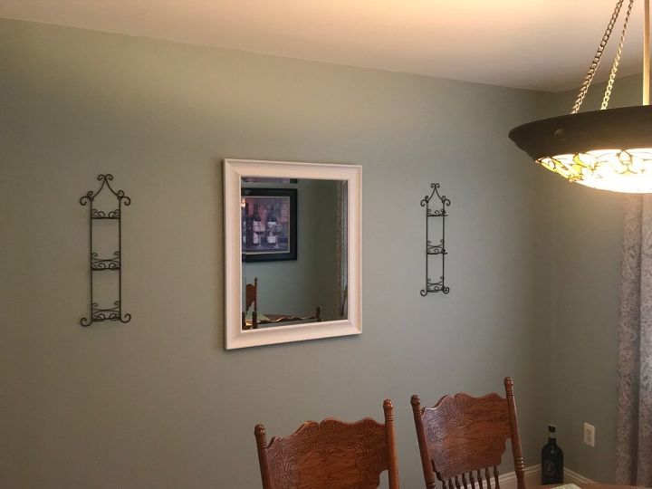 dining room family photo display