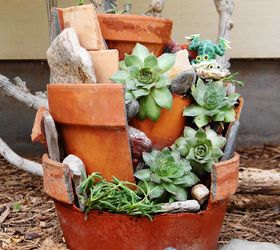 18 adorable container garden ideas to copy this spring, Broken Pot Garden