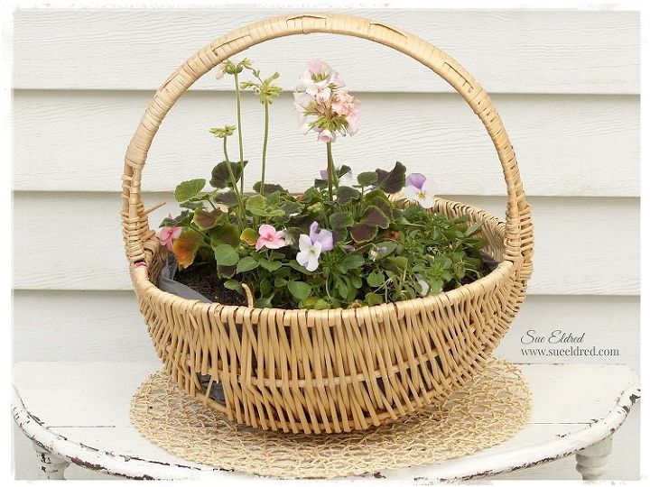 18 adorable container garden ideas to copy this spring, New Look for an Old Basket
