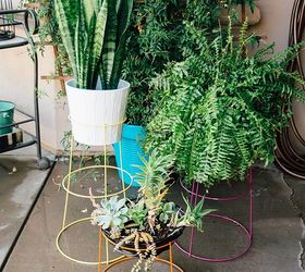 18 adorable container garden ideas to copy this spring, DIY Modern Plant Stands