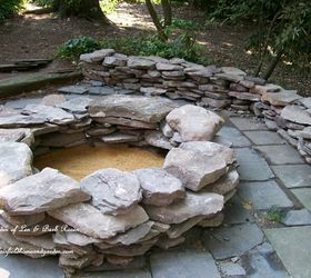 15 fabulous fire pits for your backyard, Stacked with stones