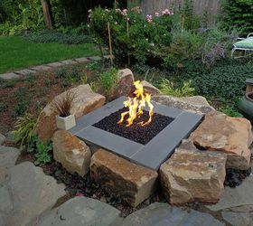 15 fabulous fire pits for your backyard, Modern with large stones