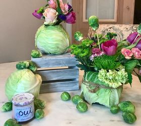 easter decor diy easter centerpiece with cabbage