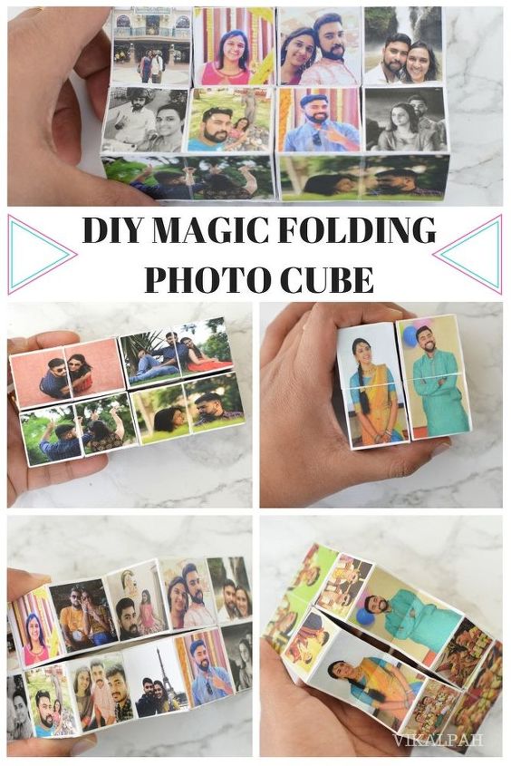 diy magic folding photo cube