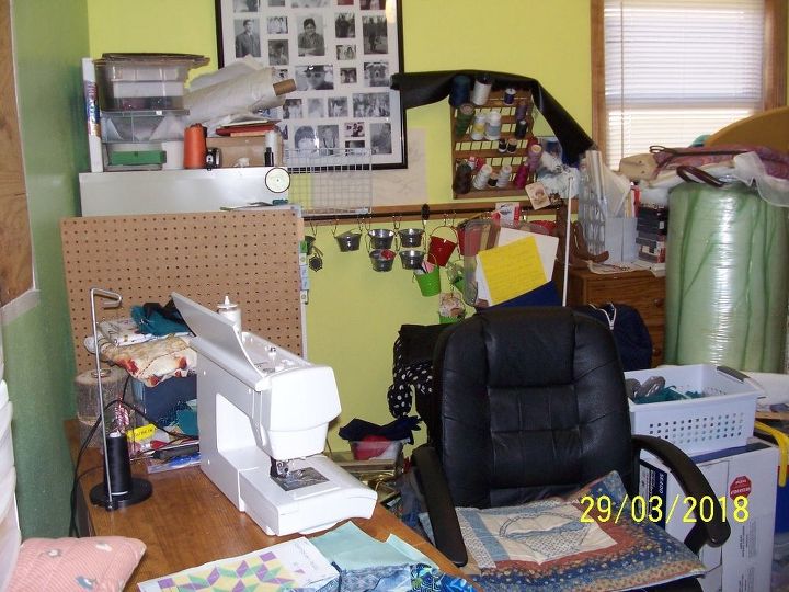 q how can turn my closet in my sewing room into a shelving space