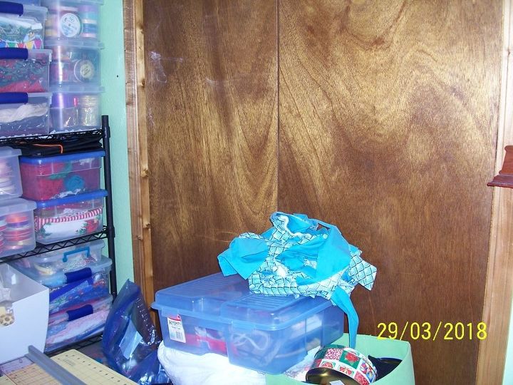 q how can turn my closet in my sewing room into a shelving space