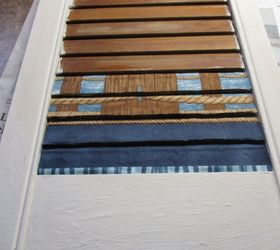 wood shutters become a work of art even if you can t paint, Keep lines matched