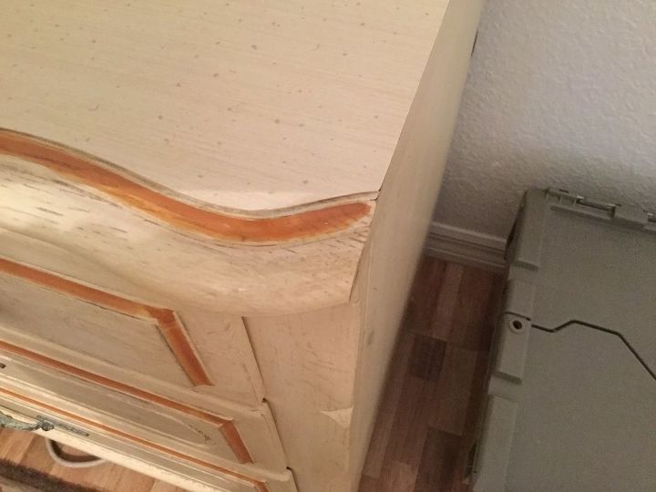 q what is the best way to refinish a laminate top on a bureau