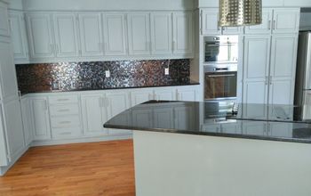 Before and After Kitchen Cabinets Form Golden Oak to Light Gray