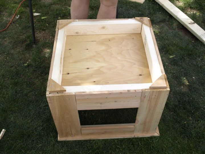 diy cedar galvanized roofing deck box hometalk